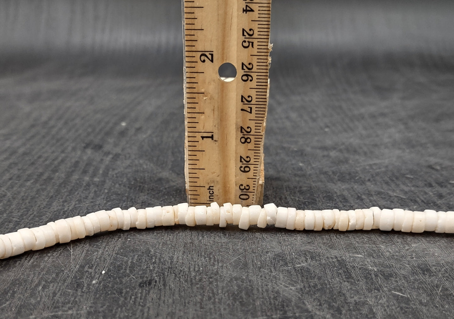 White Puka Seashell Necklace (1 necklace approx. 18 inches x 4+ mm) Beautiful shell necklace neat for beach outfits or a classic gift!
