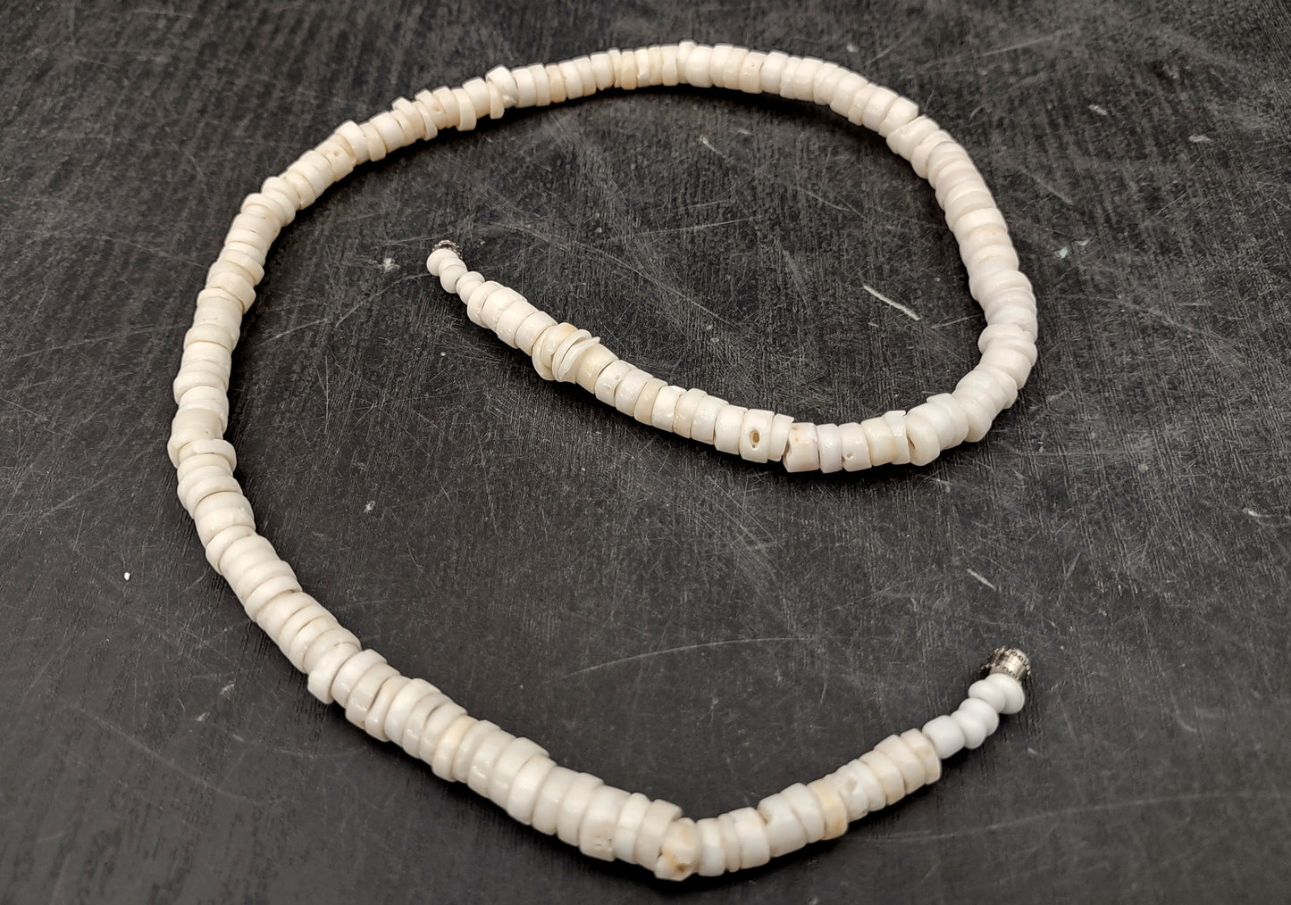 White Puka Seashell Necklace (1 necklace approx. 18 inches x 4+ mm) Beautiful shell necklace neat for beach outfits or a classic gift!