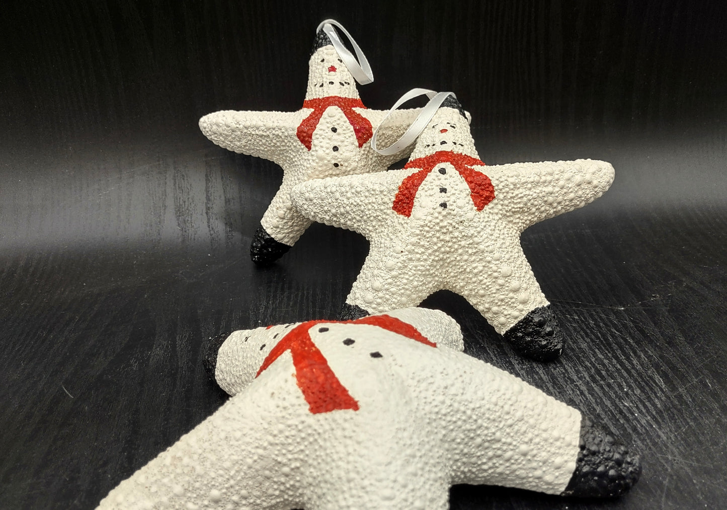 Jungle Starfish Snowman Jungle Starfish Ornament (1 seastar approx. 6+ inches) Real Festive Starfish Xmas Hanging Ornament! Copyright 2024 SeaShellMart.com