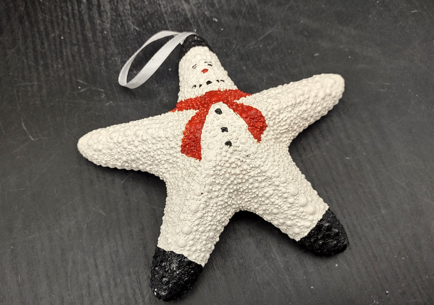 Jungle Starfish Snowman Jungle Starfish Ornament (1 seastar approx. 6+ inches) Real Festive Starfish Xmas Hanging Ornament! Copyright 2024 SeaShellMart.com