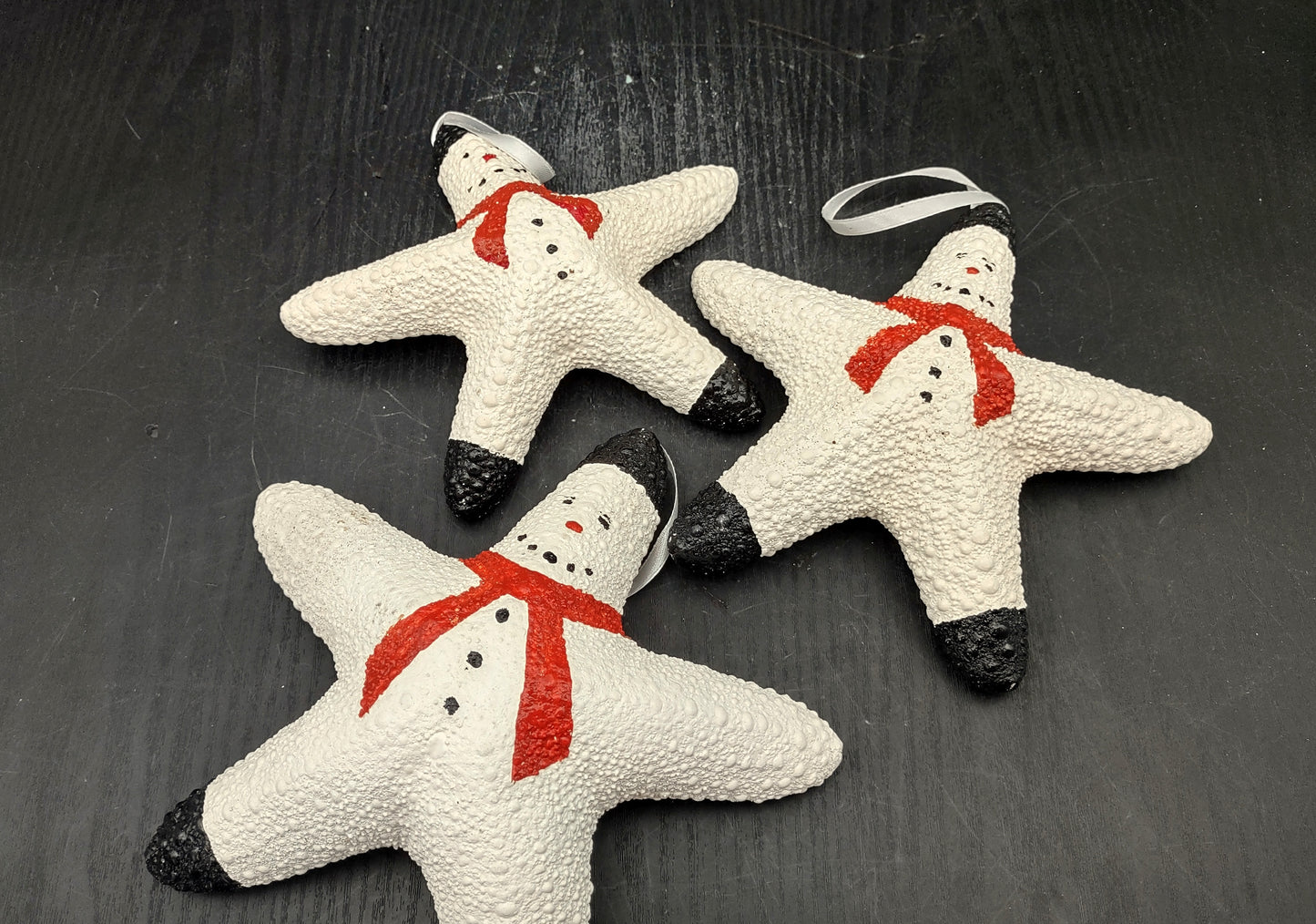 Jungle Starfish Snowman Jungle Starfish Ornament (1 seastar approx. 6+ inches) Real Festive Starfish Xmas Hanging Ornament! Copyright 2024 SeaShellMart.com