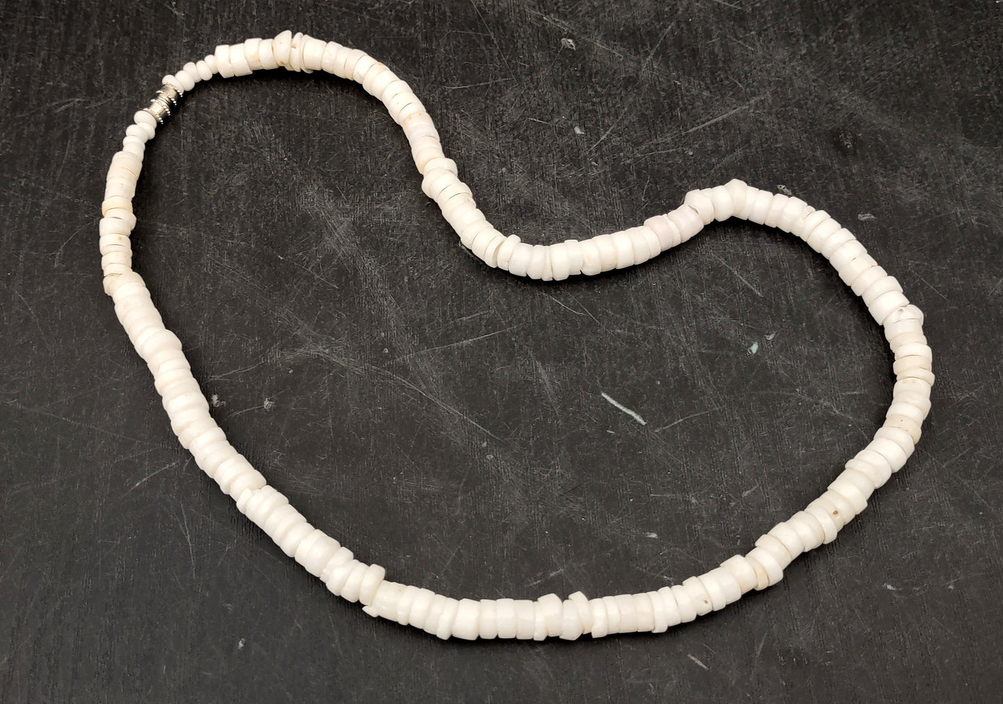 White Puka Seashell Necklace (1 necklace approx. 18 inches x 4+ mm) Beautiful shell necklace neat for beach outfits or a classic gift!