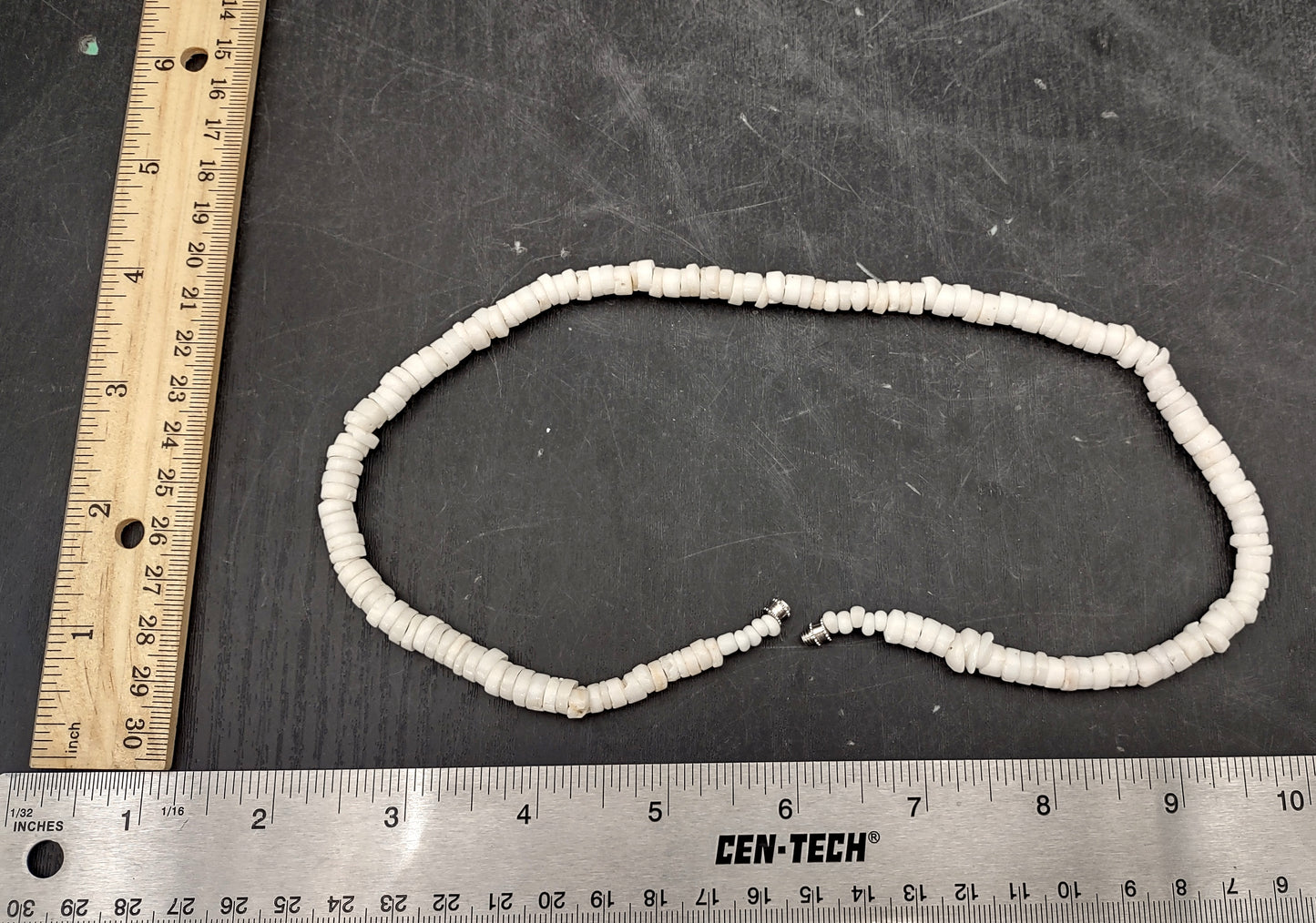 White Puka Seashell Necklace (1 necklace approx. 18 inches x 4+ mm) Beautiful shell necklace neat for beach outfits or a classic gift!