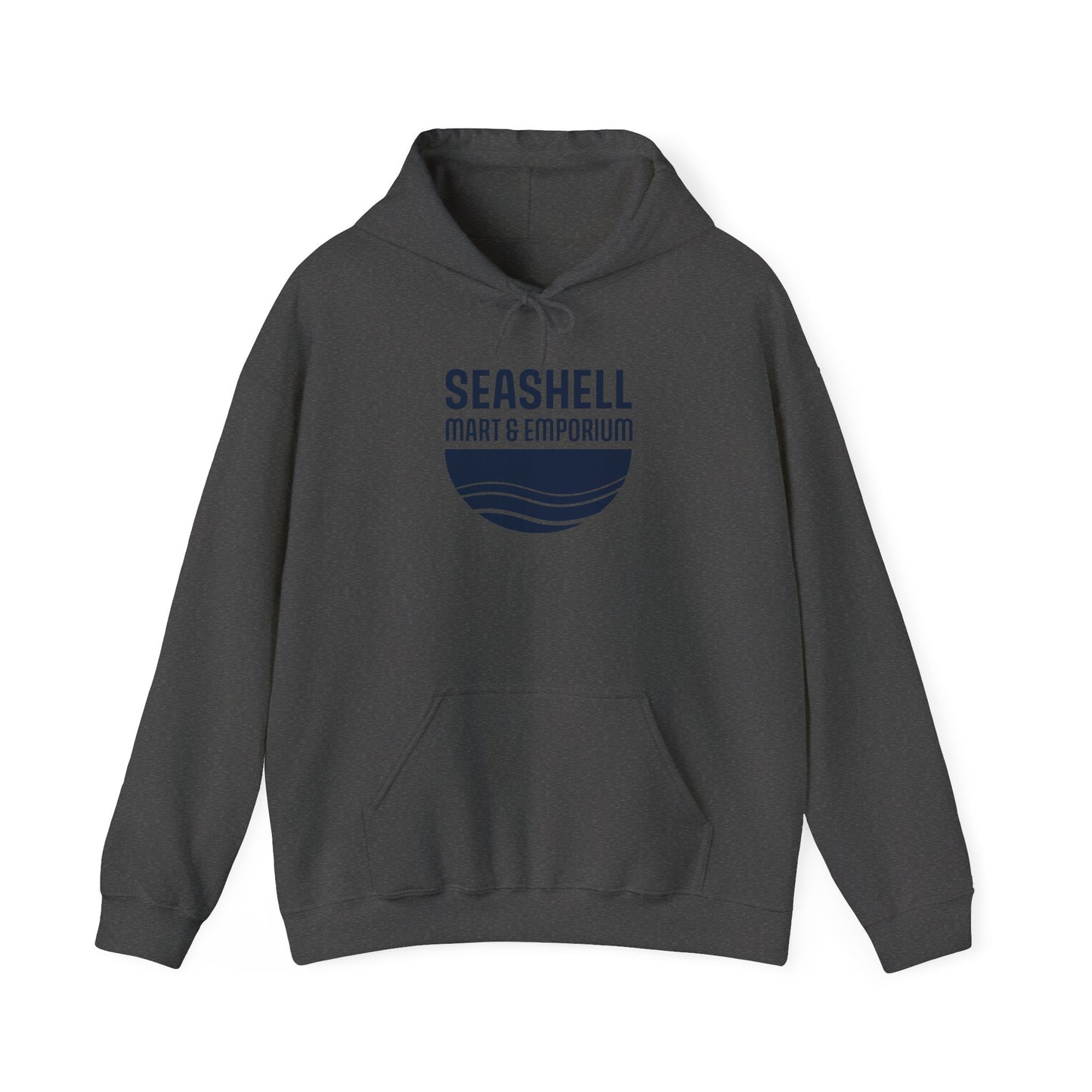 Dark Blue Logo Hoodie Seashell Mart & Emporium (Unisex Heavy Blend Hooded Sweatshirt By Seashell Mart And Emporium) - 8 colors