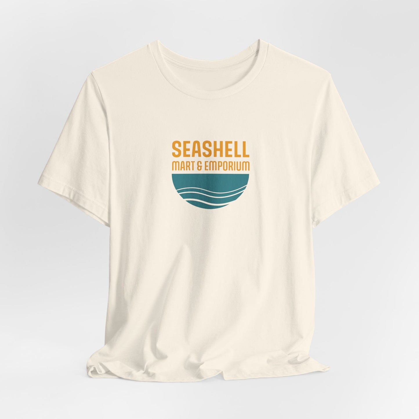 2 Tone Logo Shirt Seashell Mart & Emporium (Unisex Jersey Short Sleeve Tee By Seashell Mart And Emporium) - 5 colors