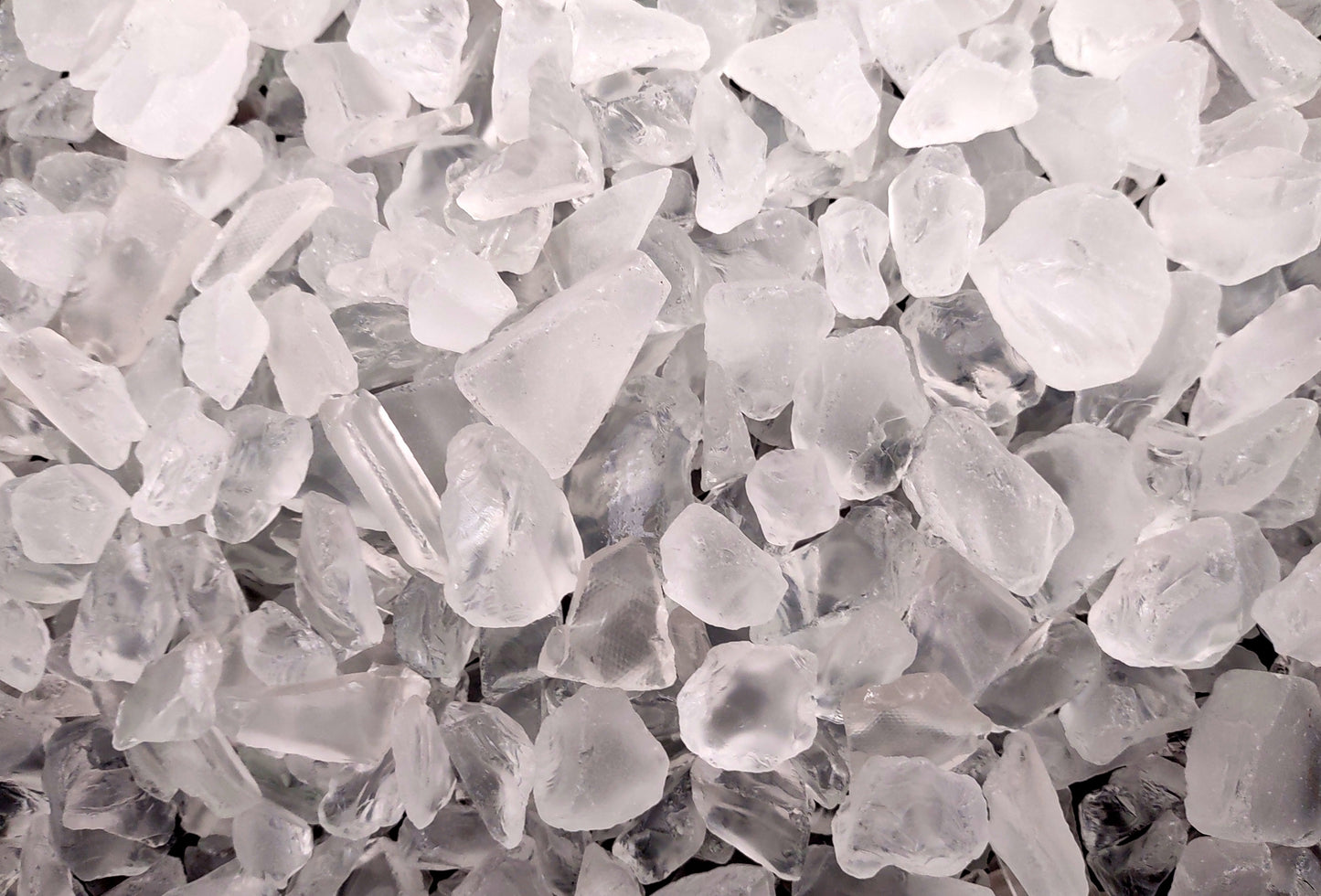 Beach Sea Glass Rough Frosty White Small Tumbled (approx. 1 kilogram 0.25- 0.75+ inch) Man made tumbled frosted sea glass!