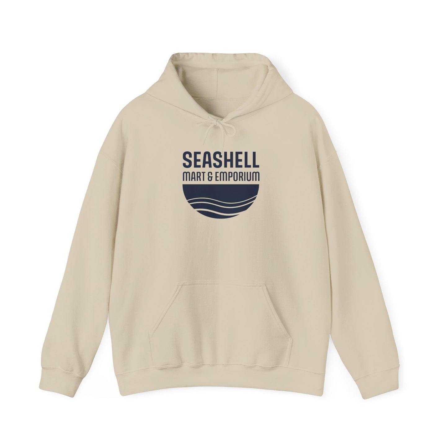 Dark Blue Logo Hoodie Seashell Mart & Emporium (Unisex Heavy Blend Hooded Sweatshirt By Seashell Mart And Emporium) - 8 colors