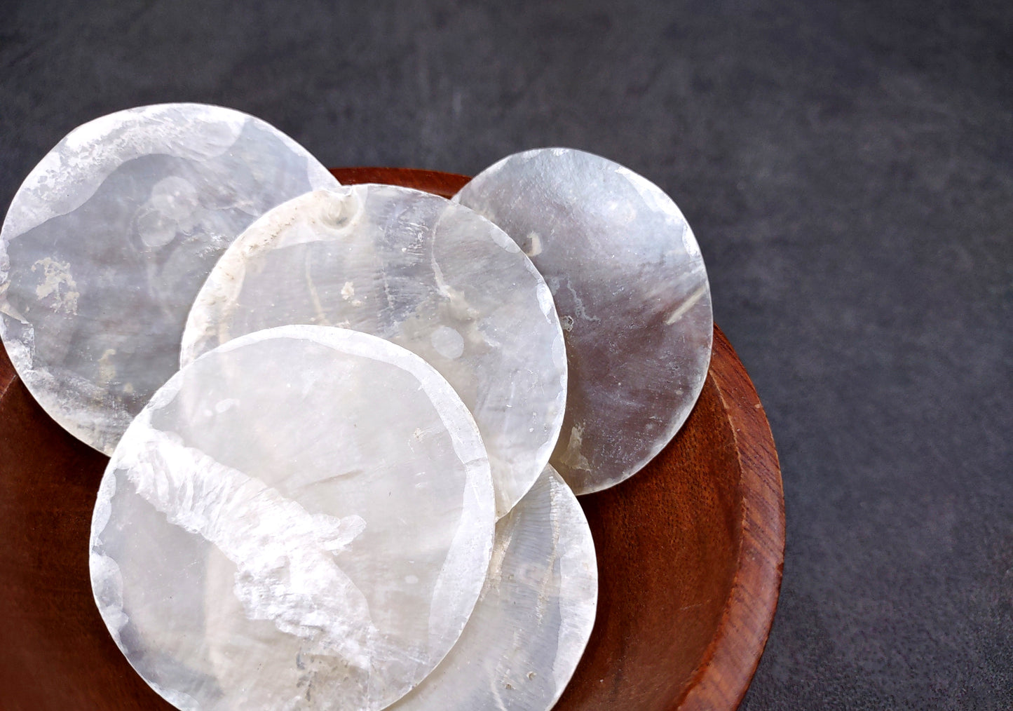 Capiz Round Cut Seashells Placuna Placenta (10 shells approx. 2+ inches) Swell shells for coastal crafting décor & collections!