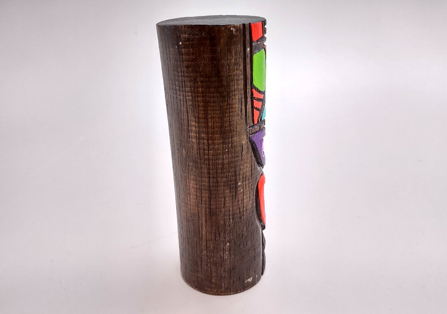 Tropical Tiki Face Totem Painted Tongue (1 pole approx. 6 inches tall) Painted Tiki Face Totem Pole for colorful island home decor!