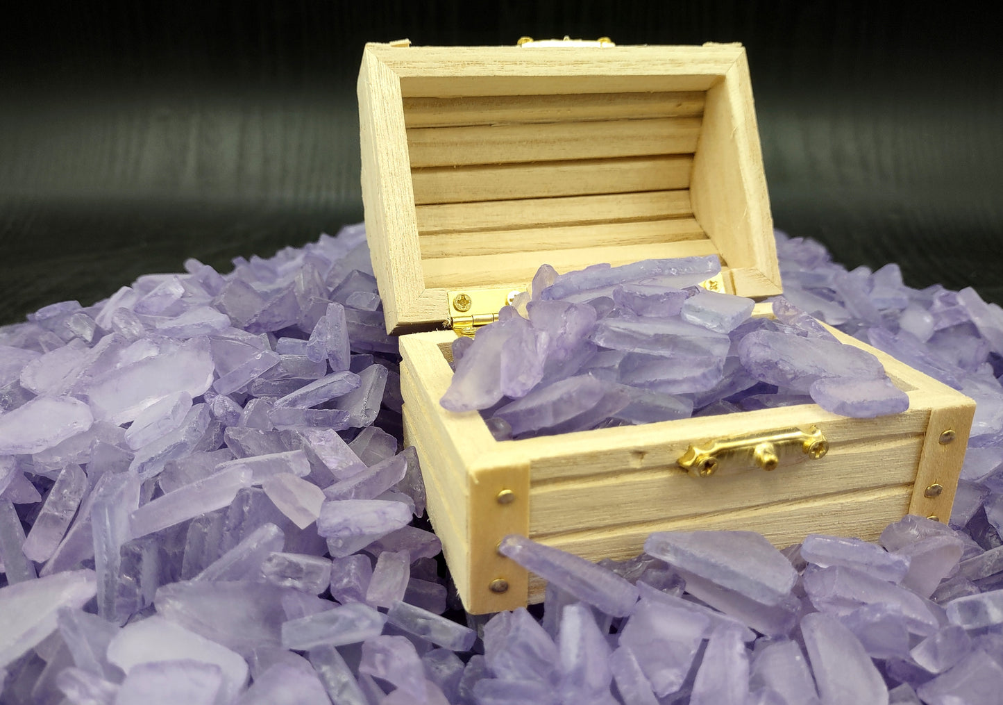 Beach Sea Glass Rough Lavender Medium (approx. 10 pounds 0.5-1+ inches) Man made tumbled rough sea glass fragments. Copyright 2024 Seashellsupply.com