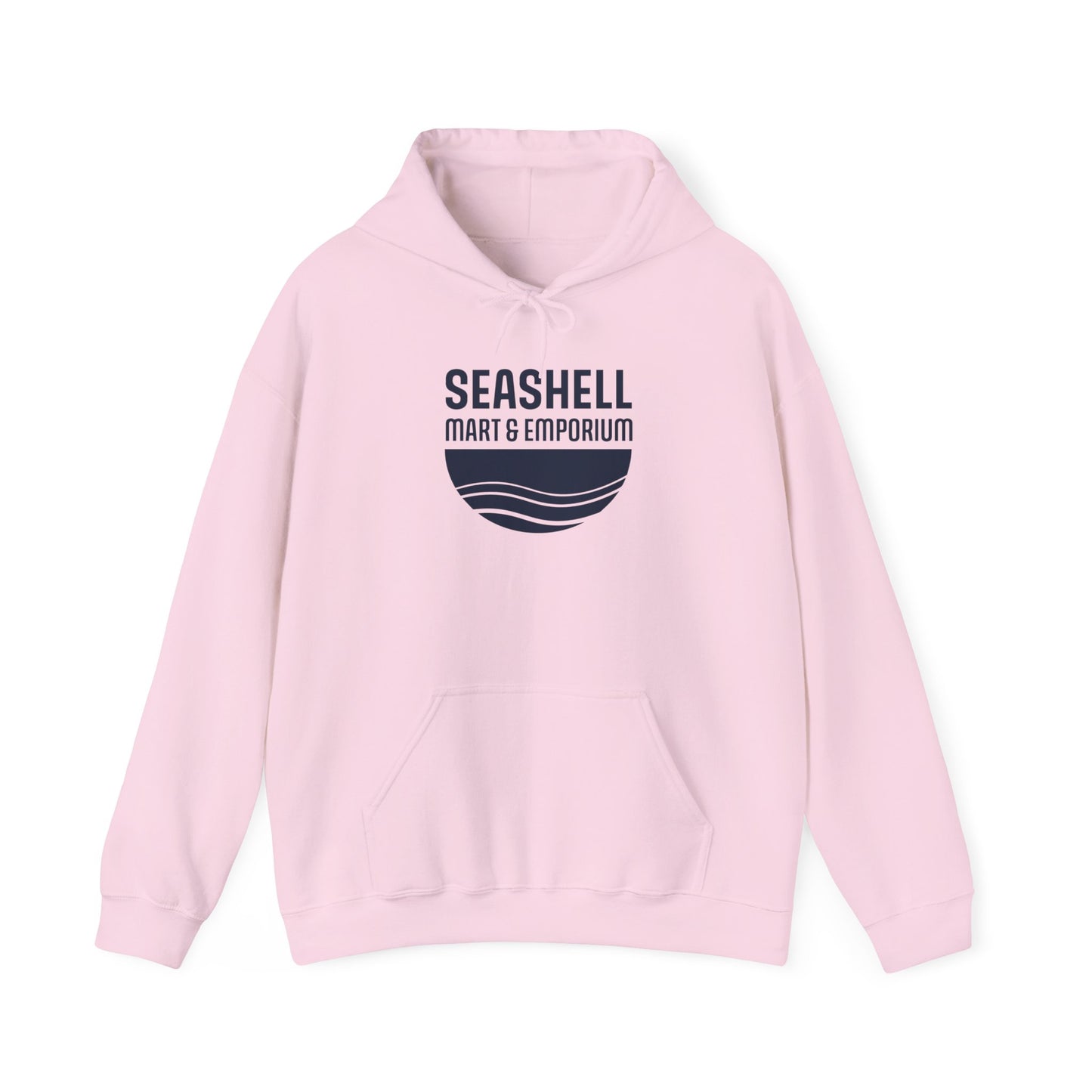 Dark Blue Logo Hoodie Seashell Mart & Emporium (Unisex Heavy Blend Hooded Sweatshirt By Seashell Mart And Emporium) - 8 colors
