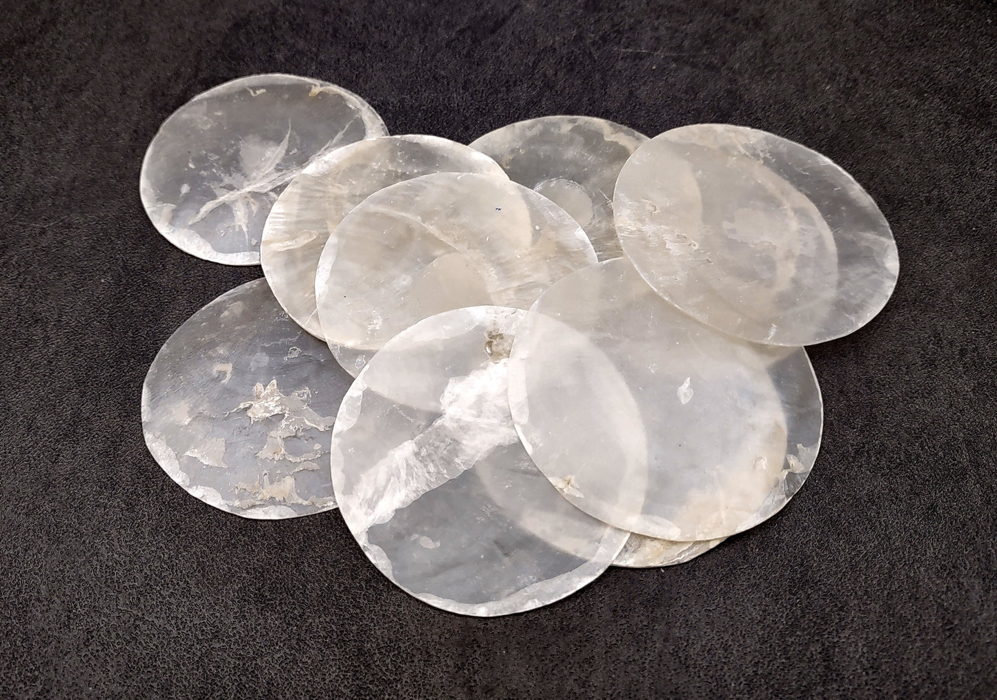 Capiz Round Cut Seashells Placuna Placenta (10 shells approx. 2+ inches) Swell shells for coastal crafting décor & collections!