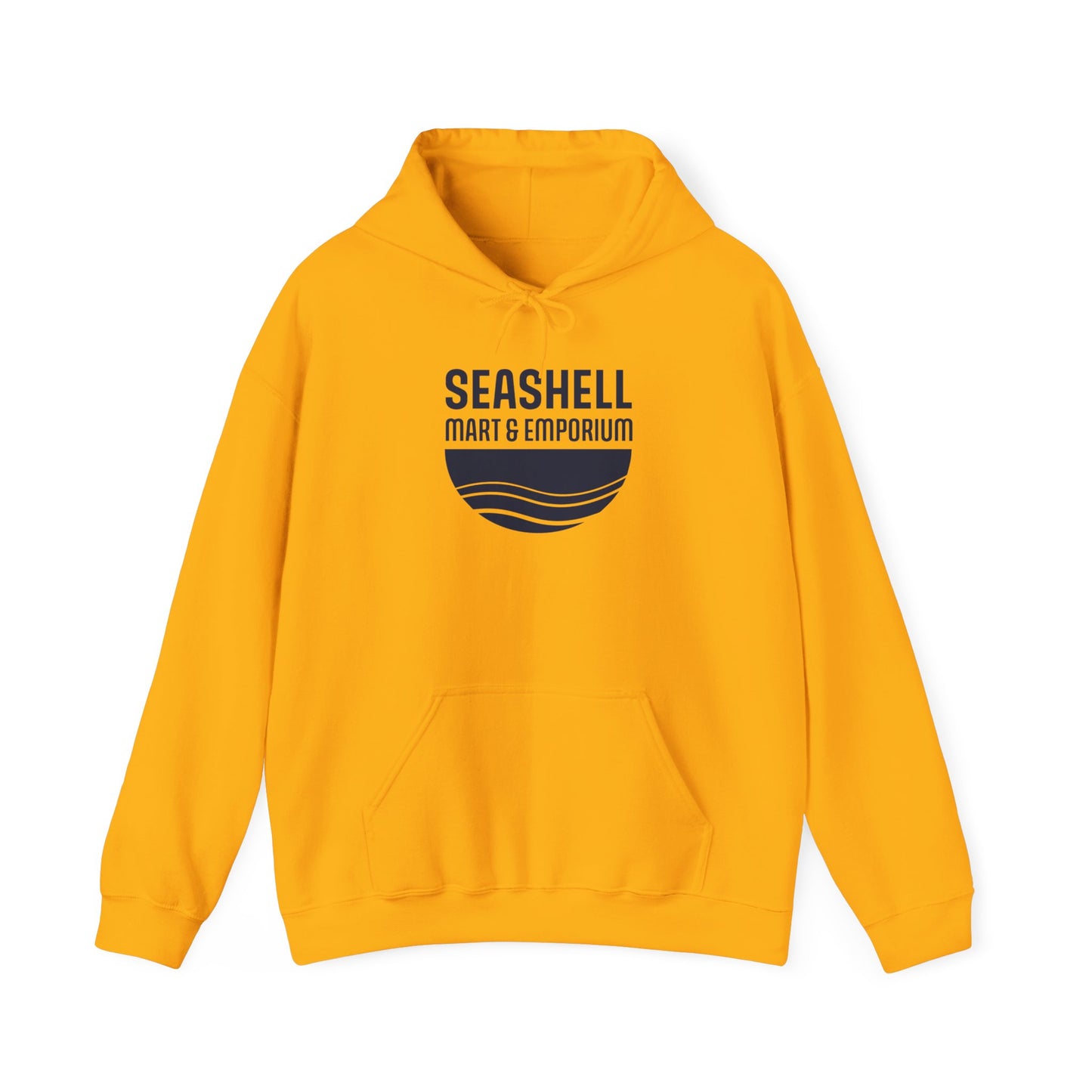 Dark Blue Logo Hoodie Seashell Mart & Emporium (Unisex Heavy Blend Hooded Sweatshirt By Seashell Mart And Emporium) - 8 colors