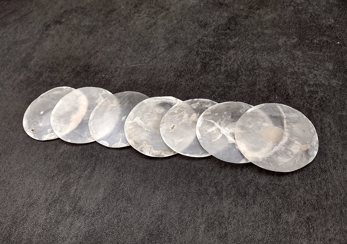 Capiz Round Cut Seashells Placuna Placenta (10 shells approx. 2+ inches) Swell shells for coastal crafting décor & collections!
