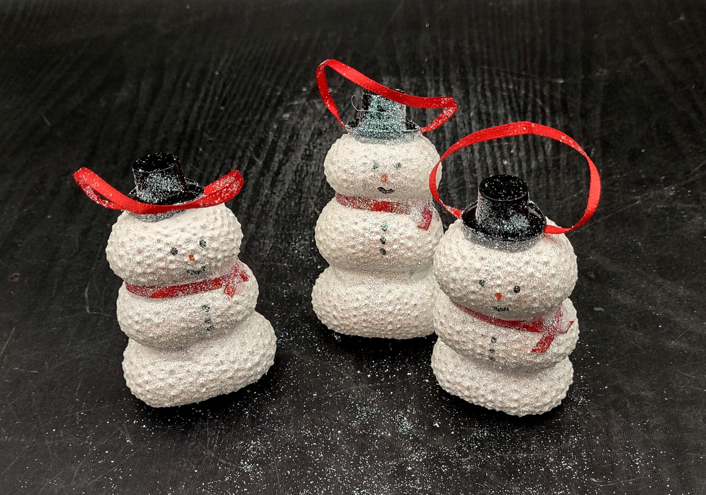 Sea Urchin Snowman Ornament (1 urchin snowman approx. 3+ inches) Beautiful ornament for any gifting or adding to the holidays!