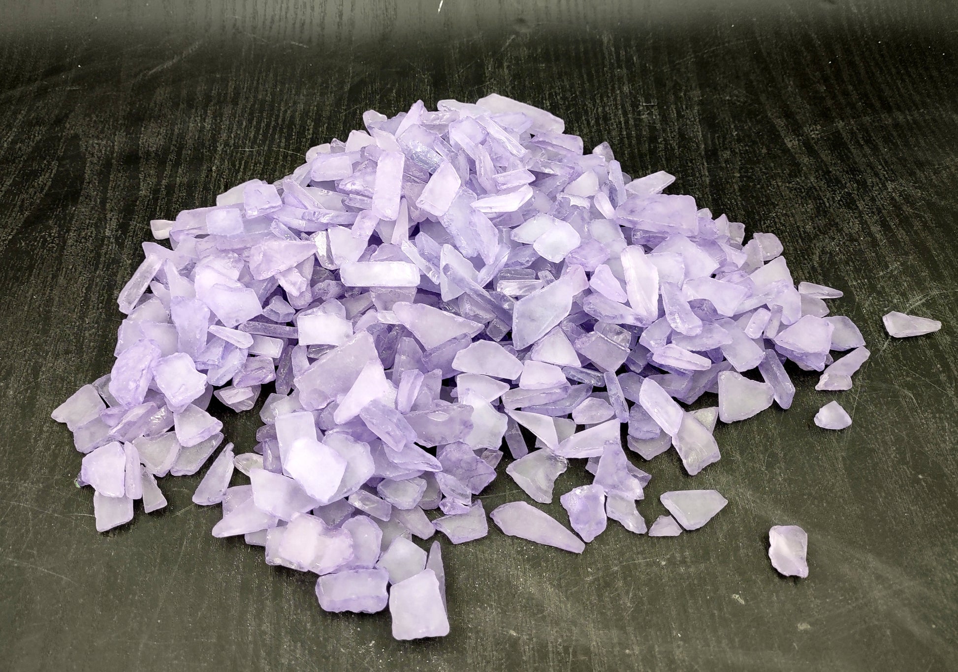 Beach Sea Glass Rough Light Lavender Medium Tumbled (approx. 1 kilogram 0.5-1+ inches) Man made sea glass fragments. Copyright 2024 Seashellsupply.com