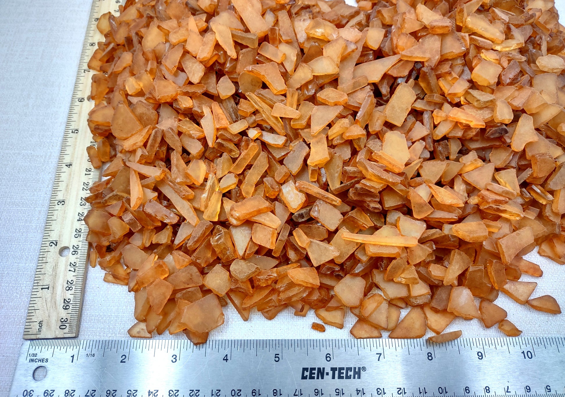 Beach Sea Glass Rough Light Brown Medium Tumbled (approx. 10 pounds 0.5-1+ inches) Man made tumbled rough sea glass fragments! Brown orange small pieced sea glass. Copyright 2024 SeaShellMart.com