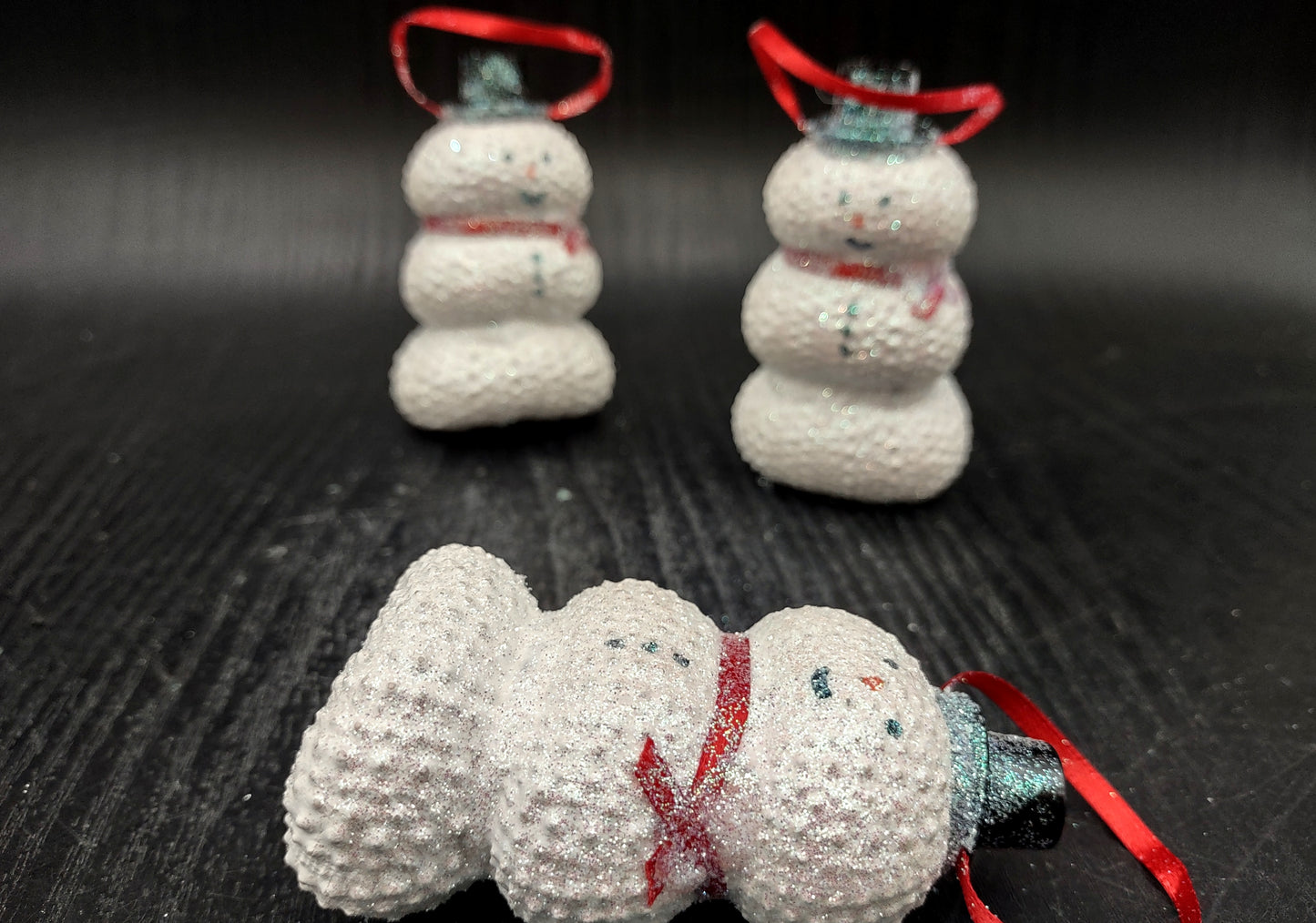 Sea Urchin Snowman Ornament (1 urchin snowman approx. 3+ inches) Beautiful ornament for any gifting or adding to the holidays!