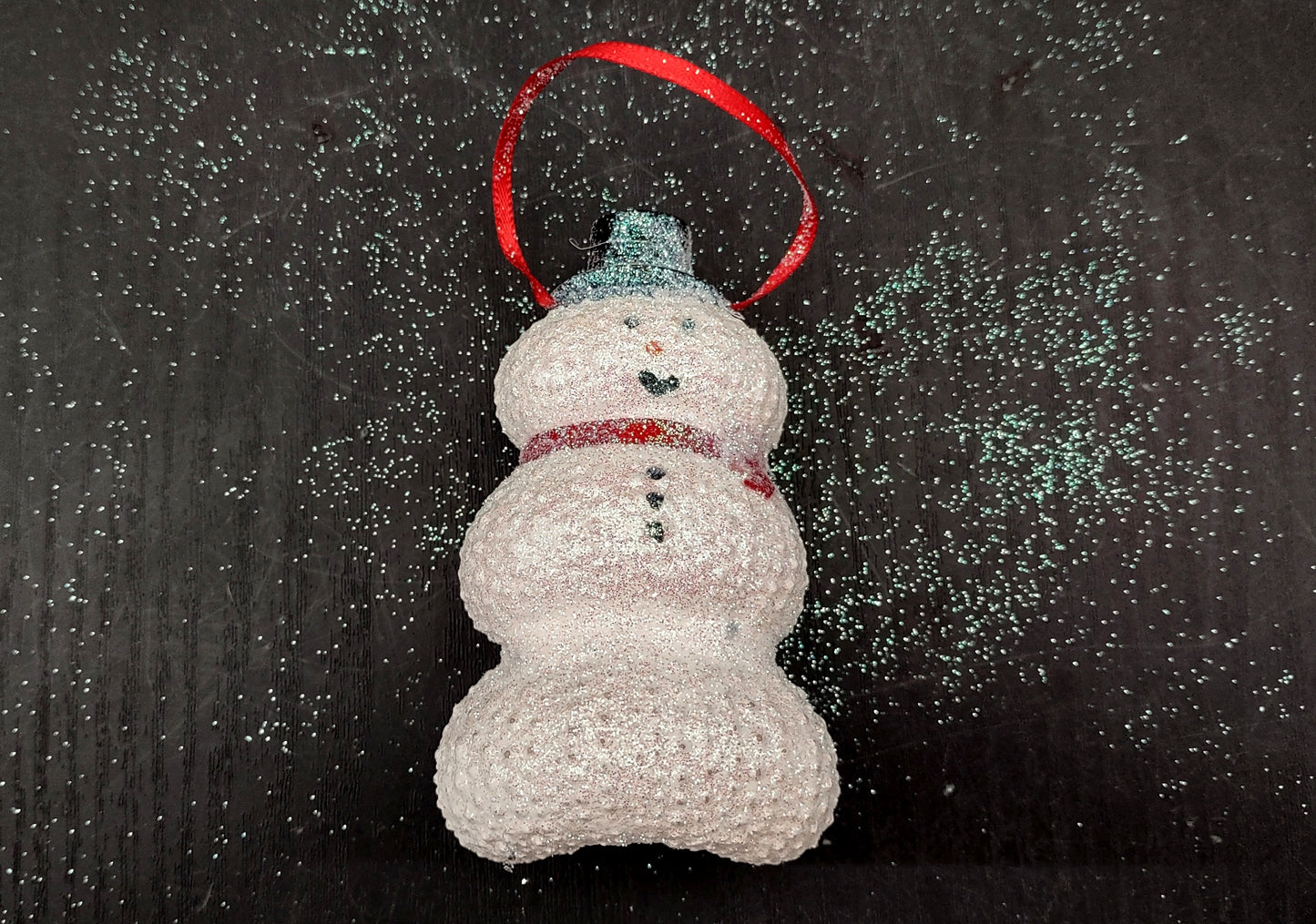 Sea Urchin Snowman Ornament (1 urchin snowman approx. 3+ inches) Beautiful ornament for any gifting or adding to the holidays!