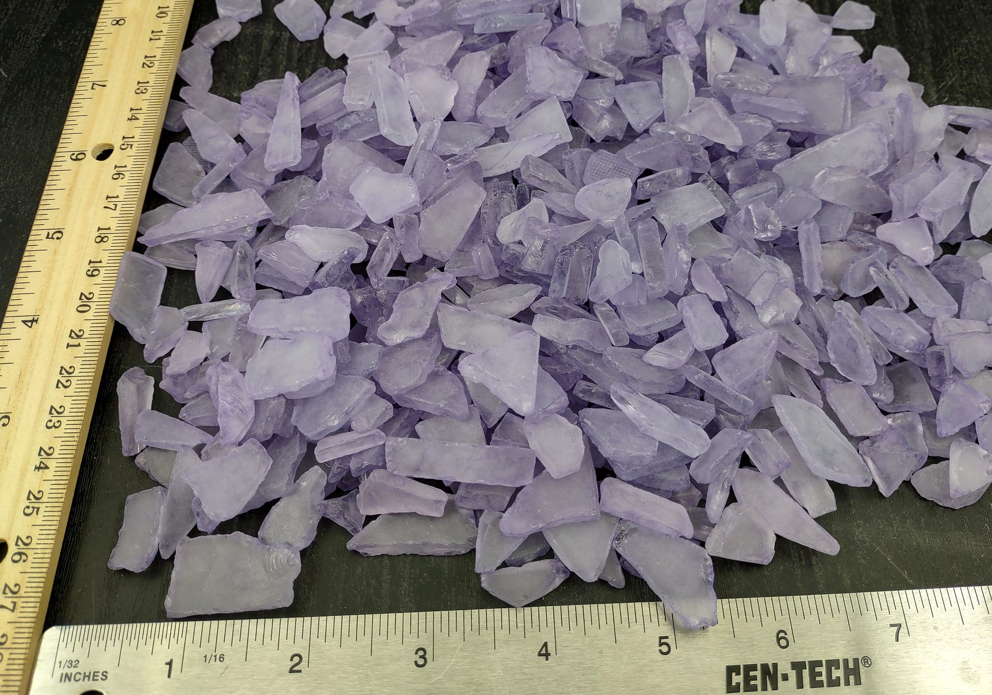 Beach Sea Glass Rough Light Lavender Medium Tumbled (approx. 1 kilogram 0.5-1+ inches) Man made sea glass fragments. Copyright 2024 Seashellsupply.com