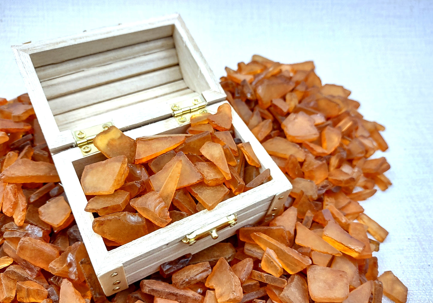 Beach Sea Glass Rough Light Brown Medium Tumbled (approx. 1 kilogram 0.5-1+ inches) Man made tumbled sea glass fragments!