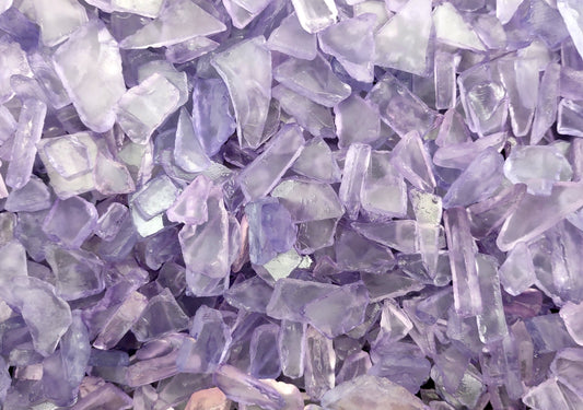 Beach Sea Glass Rough Lavender Medium (approx. 10 pounds 0.5-1+ inches) Man made tumbled rough sea glass fragments!